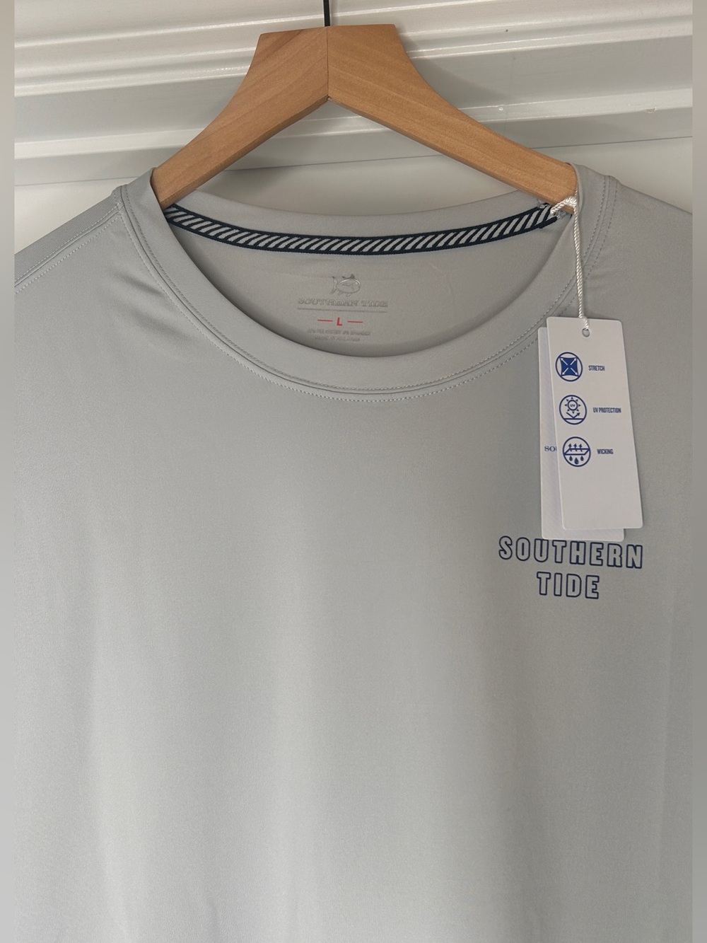NWT Men’s Southern Tide Platinum G Skipjack Performance Long Sleeve Shirt, L - Picture 7 of 9